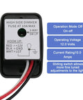 Heavy Duty 12V Dimmer Switch Toggle Universal Rv Marine Boat Led Halogen Lighting wiring diagram and details.