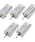 5 Pack Quiet DC Toy Motors 6V-9V High Speed 14000 RPM Replacement Part FF-050SK-11170 for Mini Fans viewed from top angle