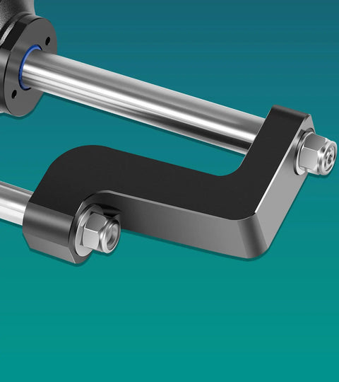 Front Mount Outboard Hydraulic Steering Cylinder Kit With Two Way Lock Valve And ORB Fittings For 300HP Outboard Powered Boats Dockside Ready, Fits Center Console Bass Flats Offshore Cruisers And More Max Working Pressure 1500 PSI