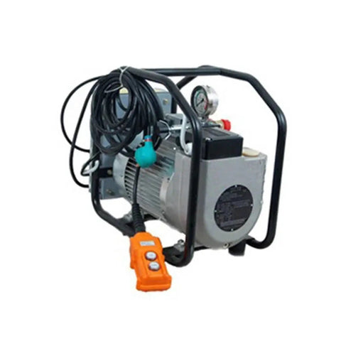Heavy Duty Hydraulic Torque Wrench With Square Drive Electric Pump Built Like Iron With control switch and durable casing.