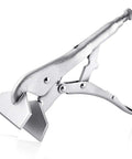 10 Inch Locking Pliers Sheet Metal Clamp with Extra Wide Duck Billed Jaw, for metalworking and automotive repair