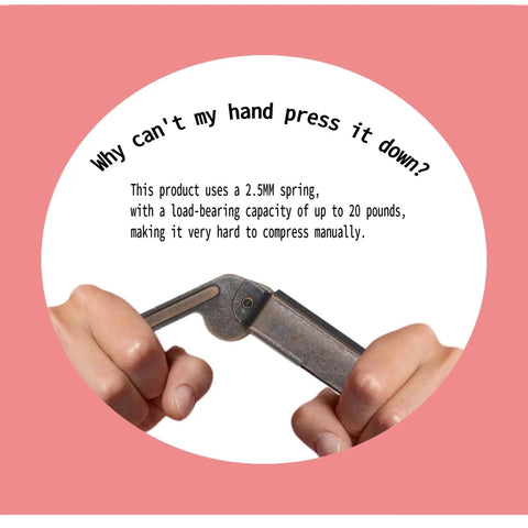 Self Balancing Lid Support Hinges Left And Right Dark Bronze Tone with 2.5MM spring, 20 pounds load-bearing capacity shown in hand