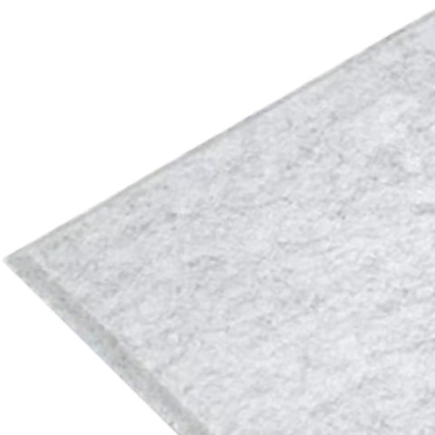 Self Adhesive Acoustic Panel showing grey polyester fiber, ideal for reducing noise and echo in homes and offices.