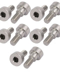 10 Pcs 304 Stainless Steel Hex Socket Shoulder Bolts With 8mm Shoulder Diameter And 5mm Shoulder Length M6 Fully Threaded Hex Drive Hardware Kit