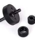 Steel Gearbox Transmission Gear Set With Ball Bearings Upgrade for 1/10 Traxxas Slash 2WD RC Car, heavy duty metal gears