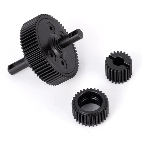 Steel Gearbox Transmission Gear Set With Ball Bearings Upgrade for 1/10 Traxxas Slash 2WD RC Car, heavy duty metal gears
