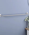 30 Inch Stainless Steel Towel Bar For Bathroom Wall Mount, SUS304 Rust Proof Brushed Finish, shown in bathroom setting