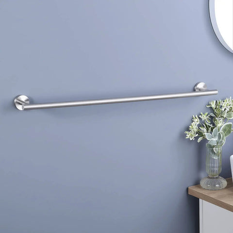 30 Inch Stainless Steel Towel Bar For Bathroom Wall Mount, SUS304 Rust Proof Brushed Finish, shown in bathroom setting