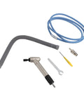 Pro Grade Pneumatic Air Die Grinder Kit spins at 52500 RPM with hose, wrench, and accessories for fast metal and stone work.