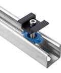 Heavy Duty Solar Panel Clamps Kit for One And Five Eighths Inch Strut Rails 10 Piece Aluminum Mounting Brackets detail