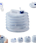 Collapsible Water Jug With Spigot For Camping And Hiking, Space Saving 10L Portable Water Storage Bottle With Handle, Leakproof