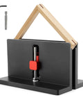 Two Pack Right Angle Spline Jig Set Built Tough For Box Joints And Adjustable Corner Dovetail Jig with black aluminum base