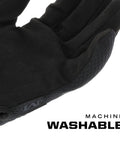 Close-up of Original Tactical Glove With Mega Grip For Real Slip Free Handling Tough As Nails Impact Resistant Safety Gear That Works With Touchscreens Built For Work Or Dyi Medium Covert Black, showing touchscreen palm and vented back.
