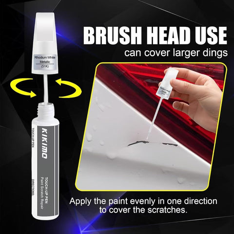 Mazda Jet Black Mica 41W Touch Up Paint 2 In 1 Scratch Repair Kit With Pen Tip And Brush Color Matched No Fuss Quick Easy Fix.