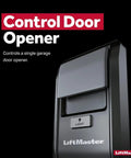 Multi-Function Garage Door Opener Control Panel with Yellow Learn Button, Easy Push Button Activation, black finish