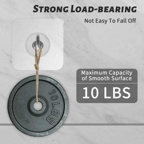 Heavy Duty Ceiling Hooks Waterproof Stainless Steel No Nail Needed Adhesive Hooks 4 Pack For Indoor Outdoor Use Hang Plants Wind Chimes Hangers And Home Decor With Easy Stick On Mount