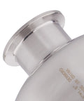 DERNORD tri-clamp reducer, stainless steel 304, 4 in x 1.5 in, close-up view