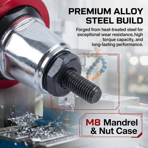 Electric Rivet Gun Adapter Kit For Drills And Impact Drivers Turns Any Drill Into A Beast Nut Riveter For M3 To M8