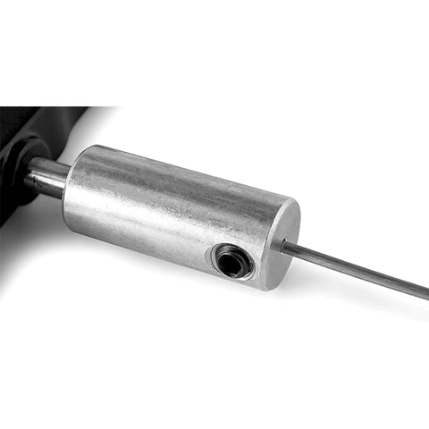 RV Gate Valve Extension Kit With 72 Inch Flexible Cable close-up of metal connector and cable for easy waste valve handle access