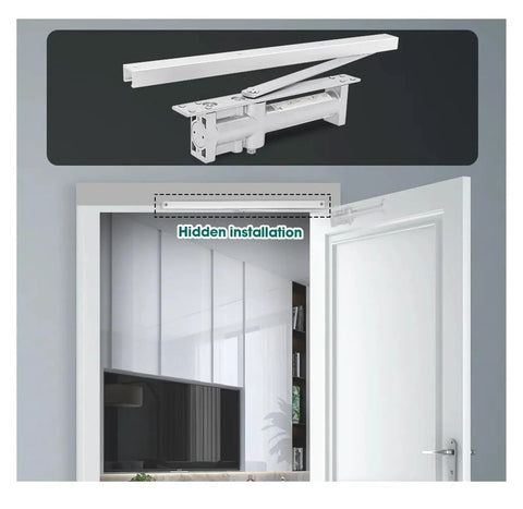 3 Way Adjustable Wooden Door Concealed Hinge with hidden installation for smooth quiet operation on an interior door setup