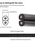 Cross-section view of 18 AWG Low Voltage Landscape Wire 18 Gauge Two Conductor SPT Two Wire Outdoor Lighting Cable