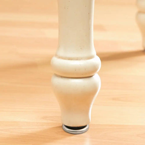 One Sixteenth Inch Round Screw In Leveling Glides For Wood Furniture Adjustable Heavy Duty Furniture Movers installed on wood leg