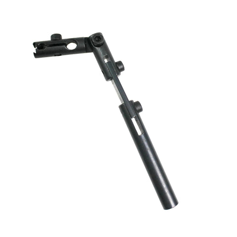 Dial indicator holder, black metal adjustable arm with three pivot joints