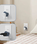 4 Pack 3 Prong To 2 Prong Polarized Grounding Adapters ETL Listed in use with power tools and home appliances indoors