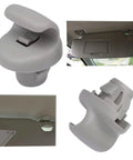 Car Sun Visor Clip Retainer Hook Set Two Pack Gray Durable Plastic Visor Clip For Nissan 350Z Frontier Versa Note Infiniti FX45 G35 96409BC402 96409EA00A Replacement Part Easy Install