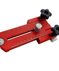 Extended Thin Ripping Jig For Woodworking With Dual Bearings, Aluminum Alloy Guide Jig, Red, for Table Saw and Router Use