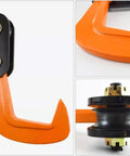 Heavy Duty Forged Swivel Hook And Horizontal Steel Plate Lifting Clamp Real Workhorse showcasing the forged swivel hook detail.