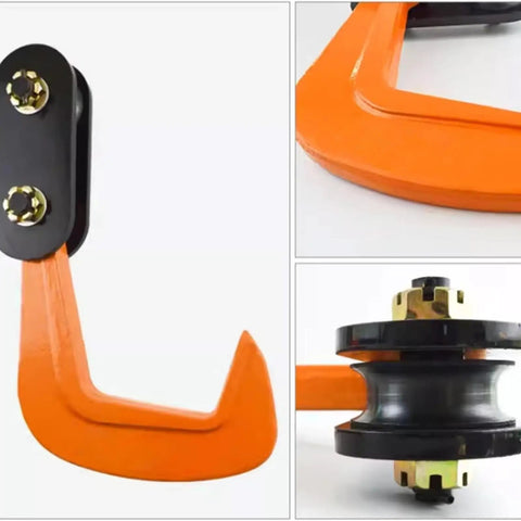 Heavy Duty Forged Swivel Hook And Horizontal Steel Plate Lifting Clamp Real Workhorse showcasing the forged swivel hook detail.