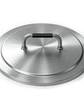 Round 19.5 Inch Fire Pit Lid For Bonfire 2.0 And 1.0 Smokeless Pits 304 stainless steel with heat resistant handle.