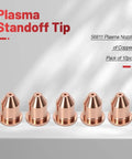 23Pc Plasma Electrode And Nozzle Kit For IPT-45 45A Plasma Torch Including 10 Electrodes 10 Nozzles Shield Swirl Ring Standoffs