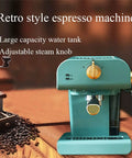 Electric Coffee Maker With Auto Milk Frother For Smooth Cappuccino Sips Transparent Water Reservoir Safety Valve Removable Drip Tray Stainless Steel Frame Smart Controls A Game Changer For Weekend Coffee Crews in retro style.