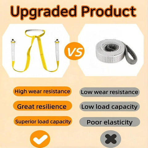 Comparison of Heavy Duty Forklift Battery Lifting Sling With 12 Inch Wire Hook And Round Ring to a standard sling
