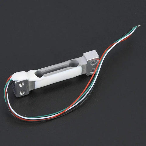0 To 100 Gram Parallel Beam Load Cell Sensor For Tiny Scales, aluminum alloy weight sensor, wires visible, on black background