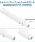 Magnetic Push Latches For Cabinet Doors 2.87 By 0.4 Inch White Plastic 10 Pack with adjustable rotation feature in focus