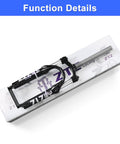 Folding Bike Front Suspension Fork With 80mm Travel, 100mm Hub Spacing, 9mm QR, Crown Lockout, Disc Brake Ready, 20 Inch Fork
