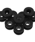 10 Pack Motorcycle Rubber Grommet Kit For Side Covers And Fairings Easy Install Lightweight Durable Black Rubber Mounts For Engine Covers And Body Panels Premium Grommets For Replacement Or Customizing Your Bike, stacked black rubber grommets