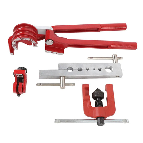 Pro Grade Copper Brake Line Kit For Auto Repairs With 3/16 Inch 25-Piece Flare Tool Set And Bender components image.