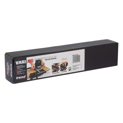 Product packaging for Varijig Tenon And Grooving Router Jig For Precise Grooves And Tenons With Adjustable Frame