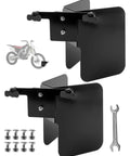 Heavy Duty L-Track Wheel Chock For Motorcycle Trailers And Garage Storage, 2 Pack Fits 2-6 Inch Tires, 8 Gauge Steel