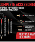Fiberglass Wire Puller Kit For Electrical Cables Twenty Two Point Five Feet With 7 Attachments Pro Grade Beast Cable Snake Glow Rods accessories