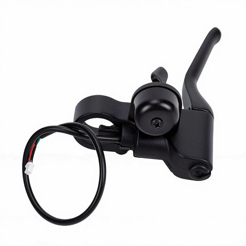 Scooter Brake Lever Replacement with Built In Bell for MI4 Ultra Electric Scooter, ABS metal handlebar brake, direct fit view