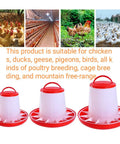 Heavy Duty Plastic Hanging Chicken Feeder For Coop No Nonsense Design Quick Assembly Automatic Poultry Feed Dispenser in various sizes.