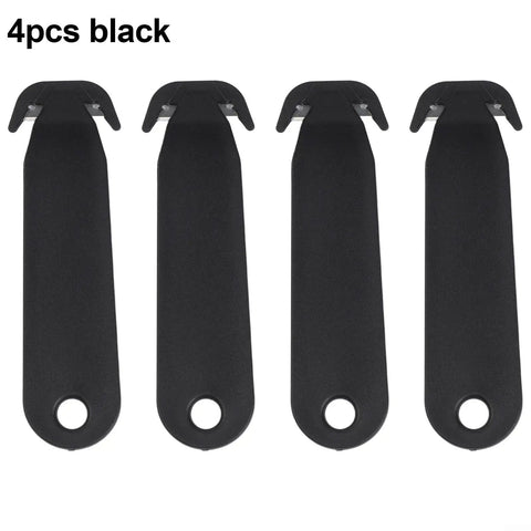 4pcs black 4 Pack Retractable Blade Box Cutters With Stainless Steel Safety Blades Double Edged Utility Knives For Cutting Paper Film And Packages Lightweight Portable And Easy To Carry In Black And White