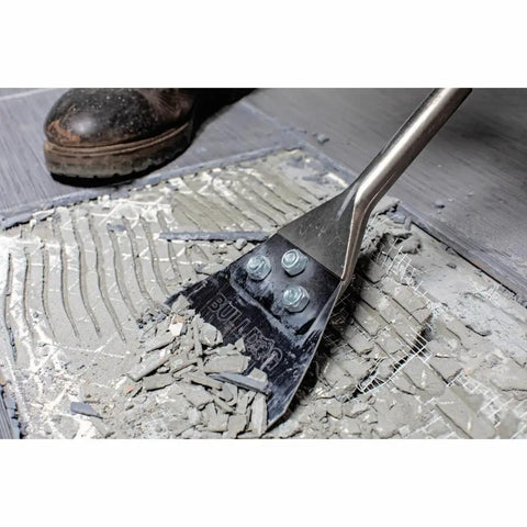 5 Inch Wide Floor Scraper Replacement Kit For SDS Plus Bulldog Tools removing mortar with durable steel blade