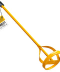 Beefy Paint And Mud Mixer Stirrer For Drill, 1 To 5 Gallon Drums, Fits All Standard Drill Bits, Hex Head Non Slip, Easy To Clean Paint And Plaster Mixing Paddle Tool Yellow
