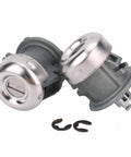 Silvery Door Lock Cylinder With Key Set Replacement Kit For Ford F150 1997 2011 F250 1997 1999 F350 Super Duty 1998 2016